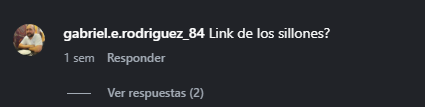 Comentario pidiendo el link