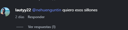 Comentario pidiendo el link